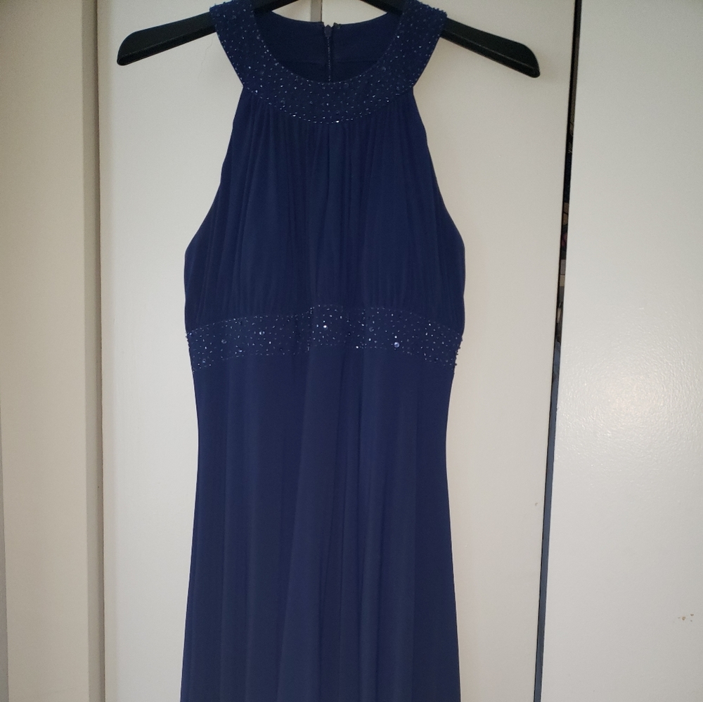 Navy blue cocktail dress